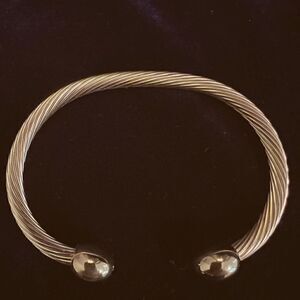 Gold Twist Cuff Bracelet 